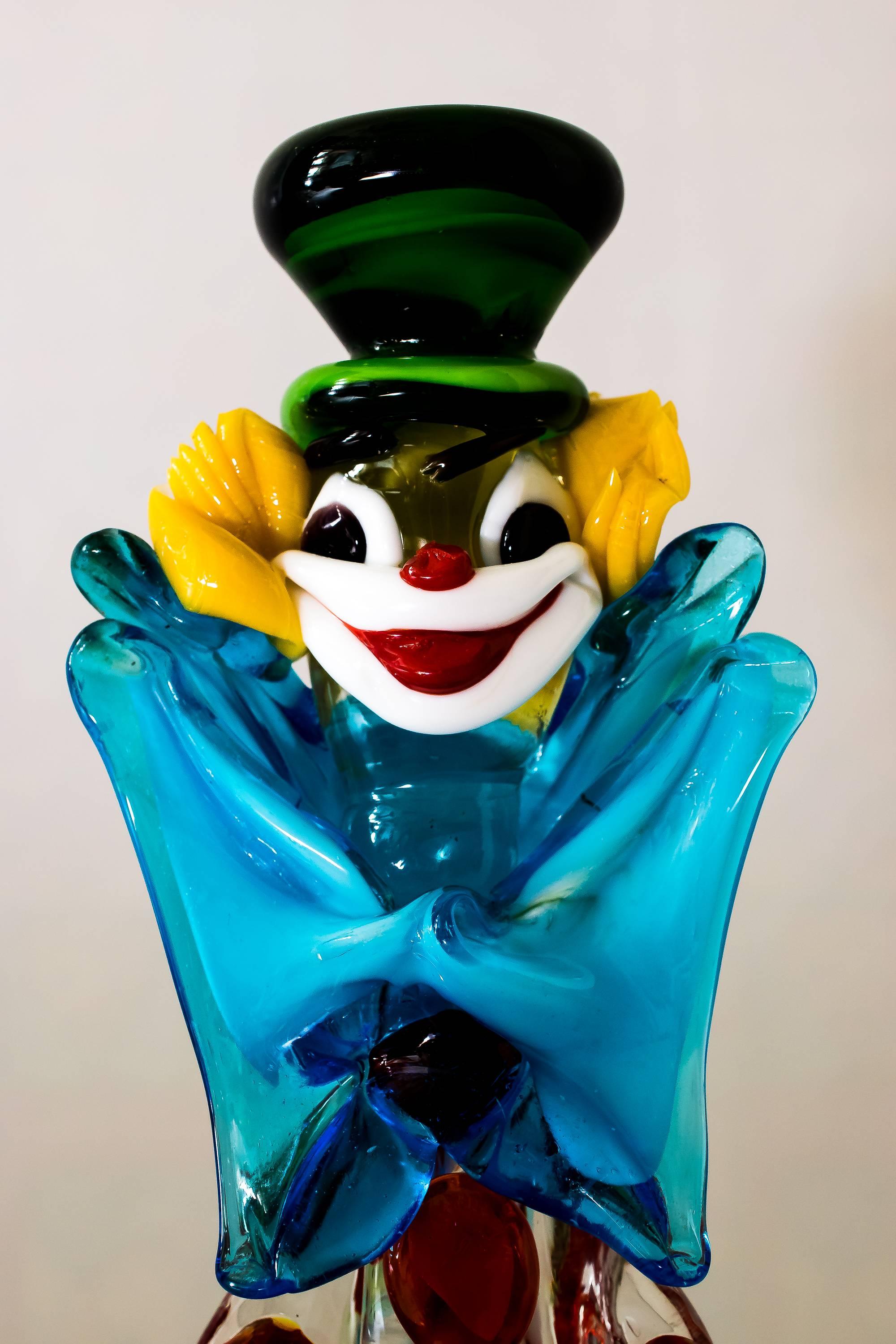 Mid-Century Modern Murano Glass Clown Italy, 1950s