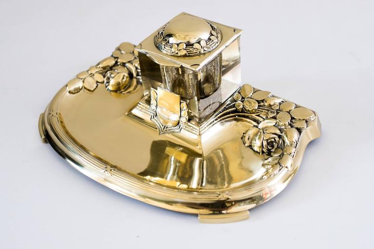 Inkwell with Rocking Blotter For Sale at 1stdibs