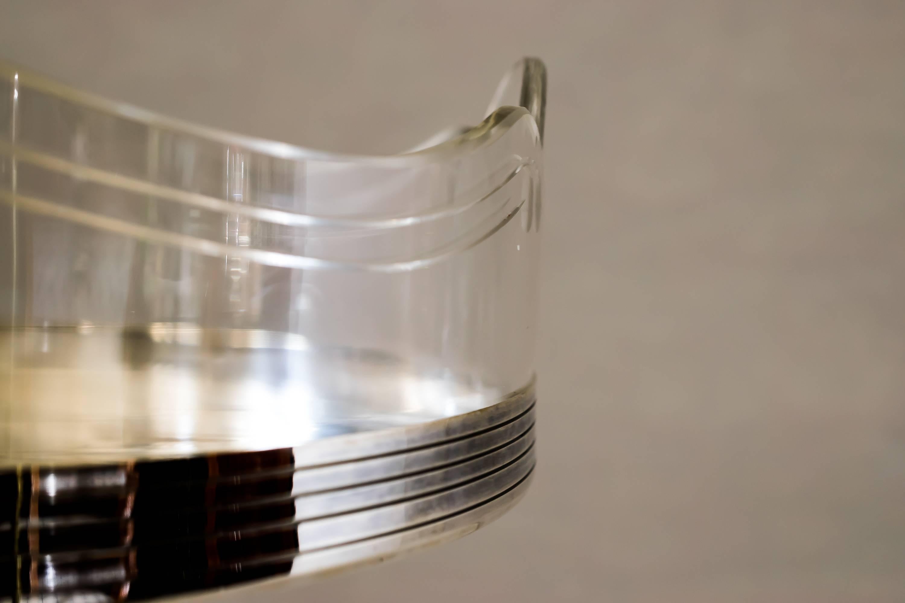 Silvered Fruit Centerpiece with Cut-Glass, circa 1910s 2