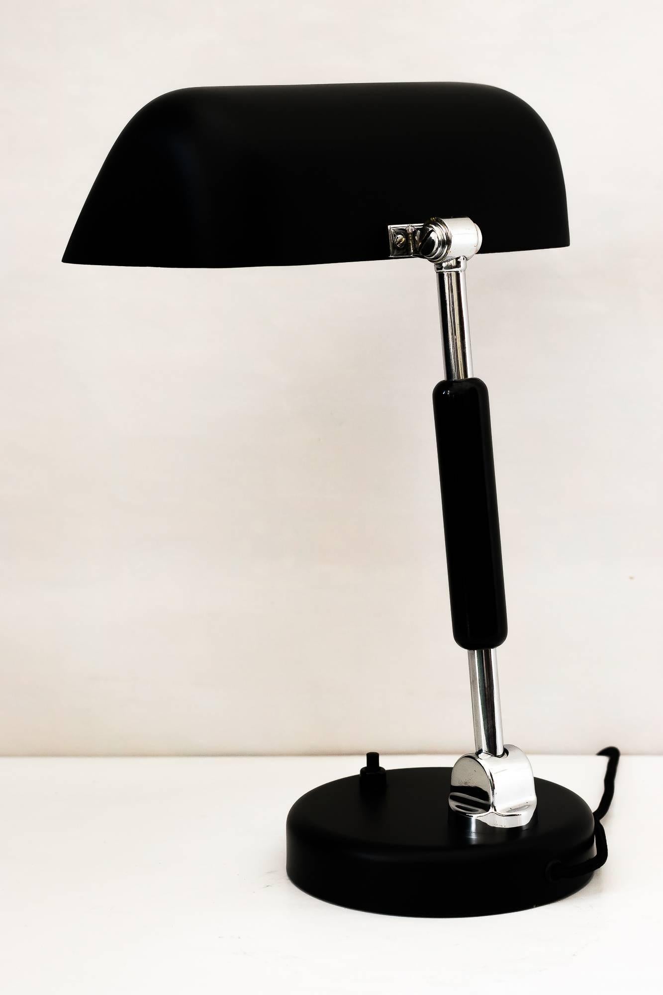 Art Deco Bauhaus table lamp, circa 1930s.
 