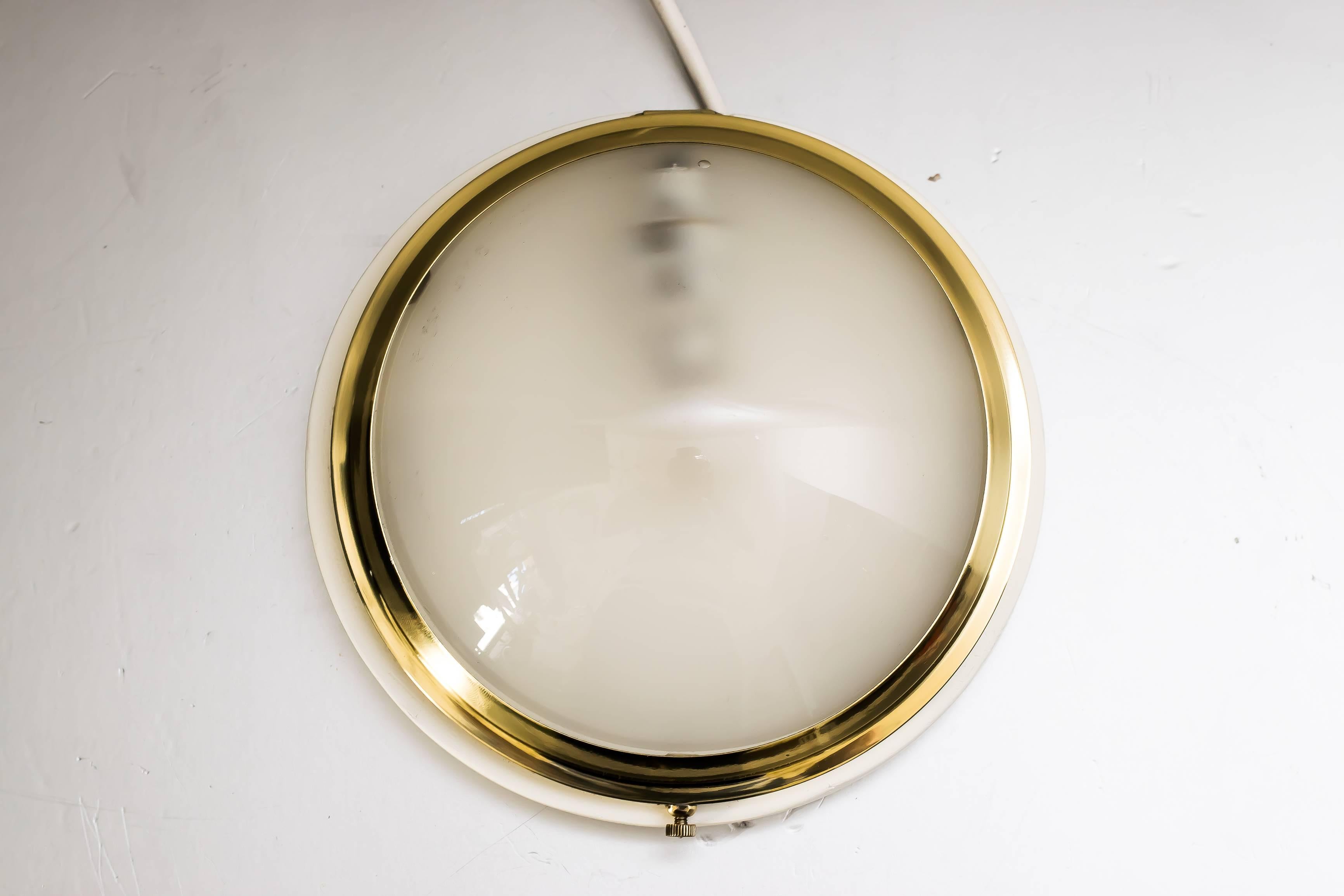 Lacquered Small Art Deco Ceiling or Wall Lamp, circa 1920s