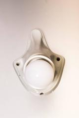 Three Art Deco Porcelain Bauhaus Wall and Ceiling Lamps, 1920s