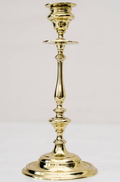 Two Brass Candleholder, circa 1920s