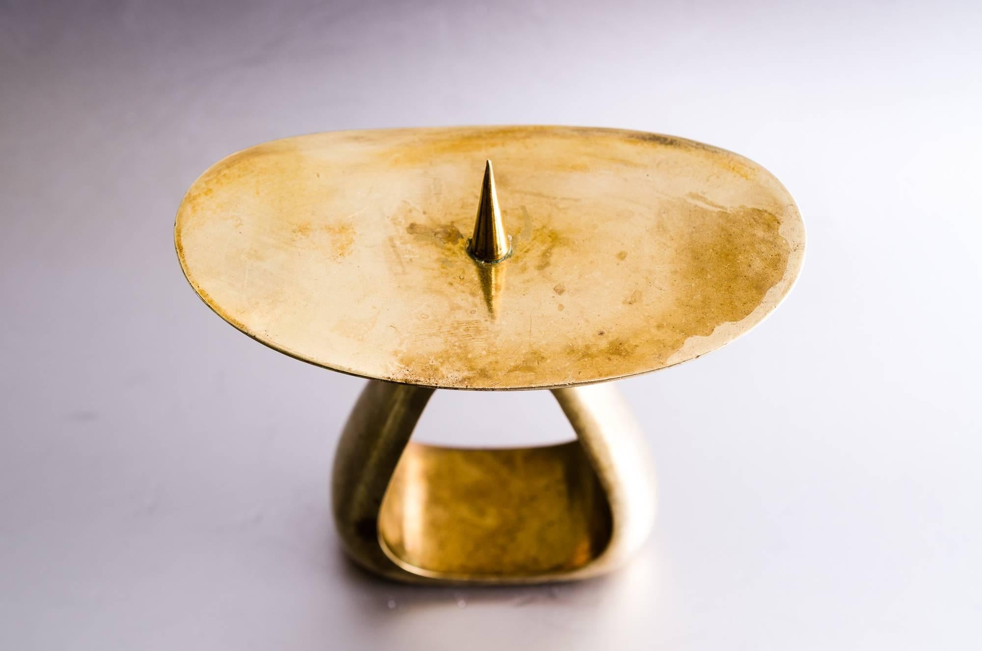 Beautiful and Big Candleholder by Auböck, Signed In Excellent Condition In Wien, AT