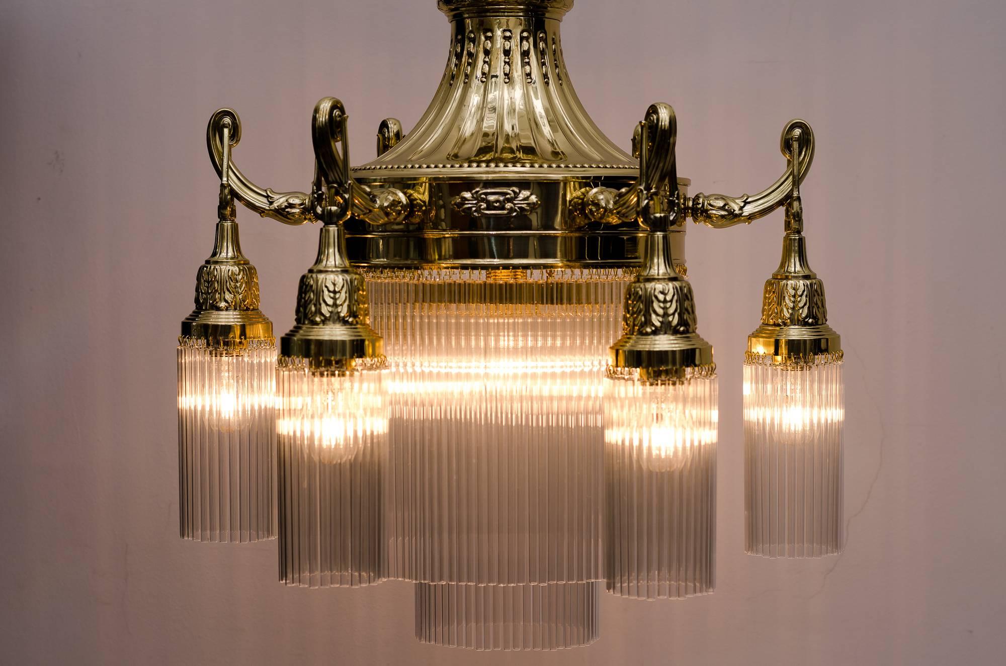 Very Beautiful Historistic Chandelier, circa 1890s In Excellent Condition In Wien, AT