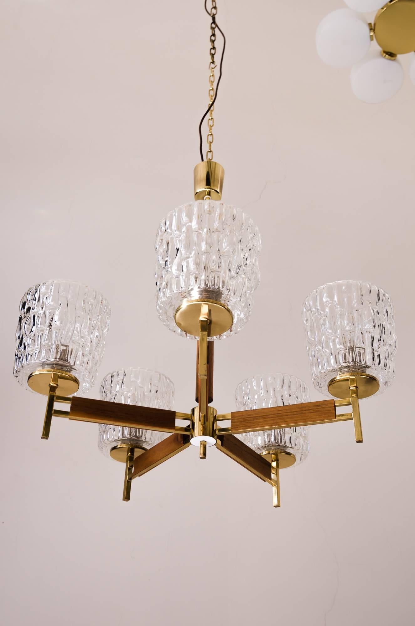 Austrian Chandelier by Rupert Nikoll, 1950s