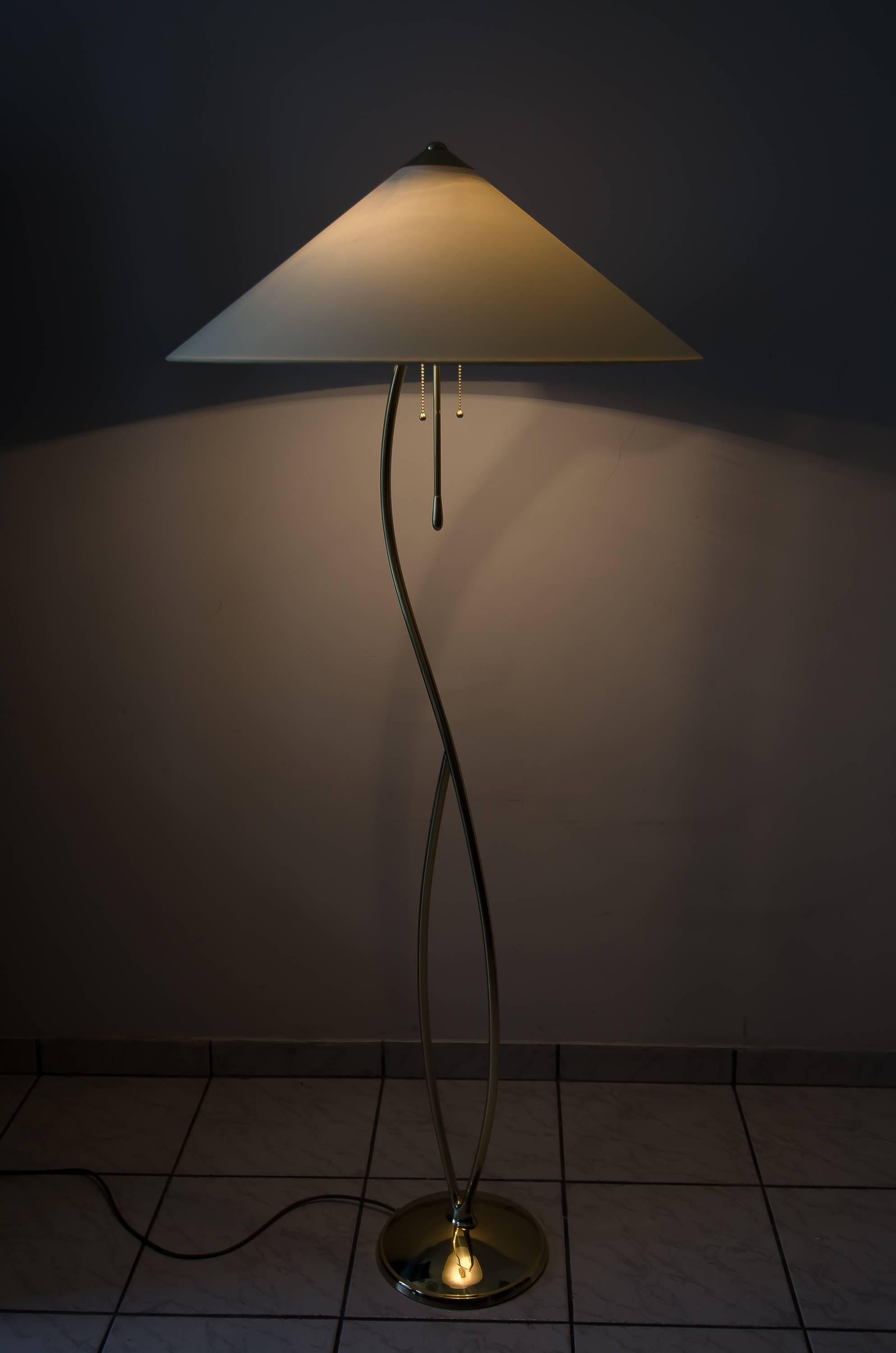Mid-20th Century Very Beautiful Swivelling Floor Lamp Attributed to Rupert Nikoll