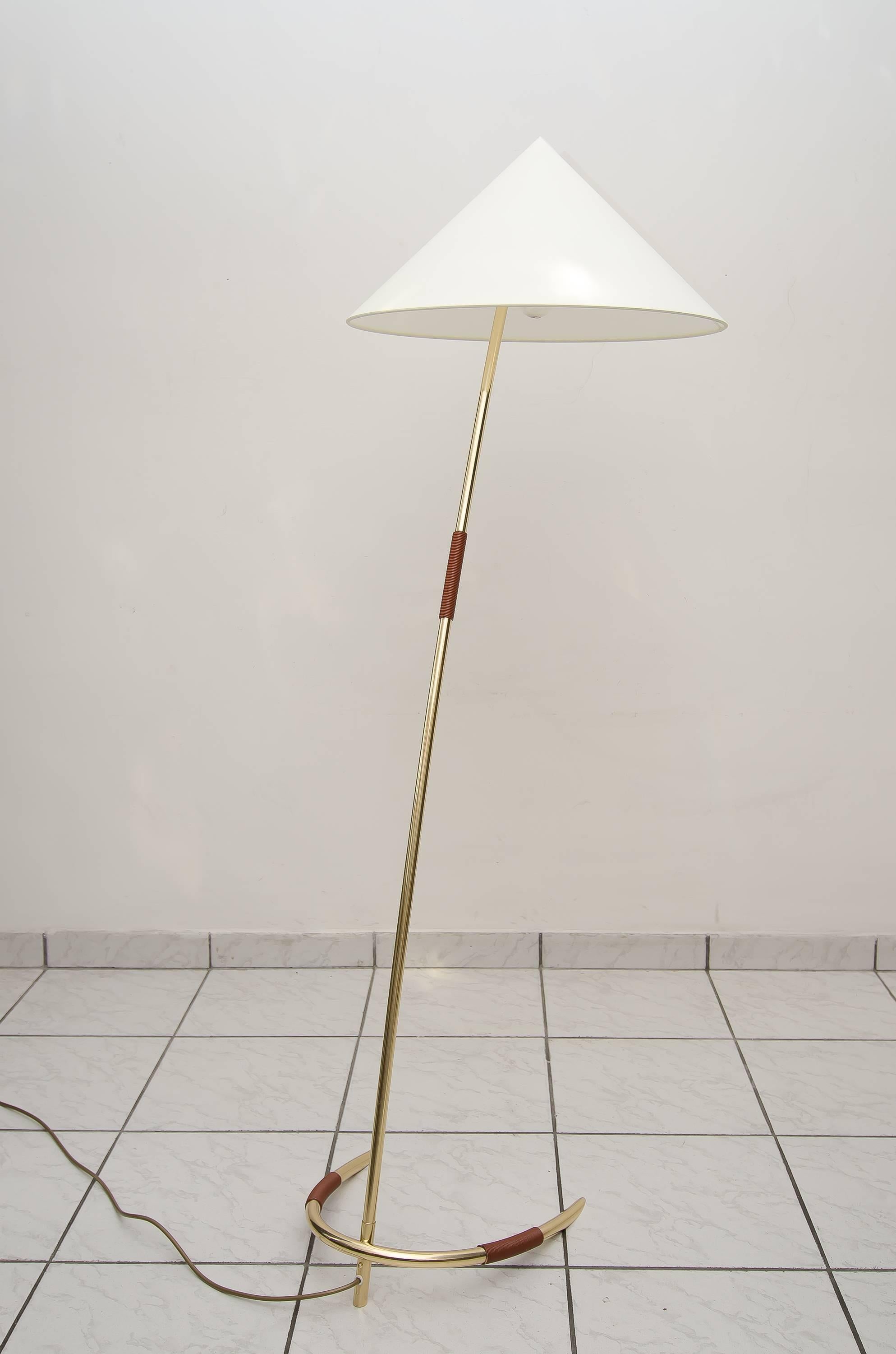 Mid-Century Modern Pair of Floor Lamps by Rupert Nikoll, Vienna, 1950