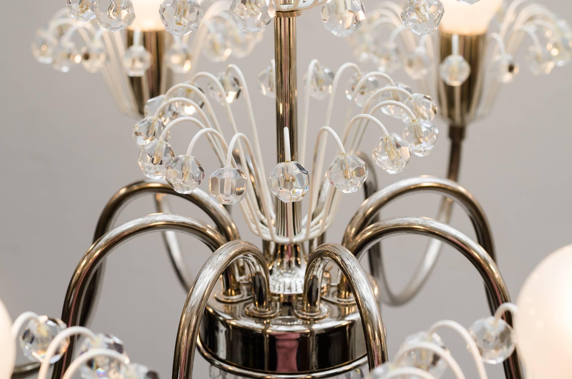 Mid-20th Century Fountain Chandelier by Emil Stejnar for Rupert Nikoll For Sale