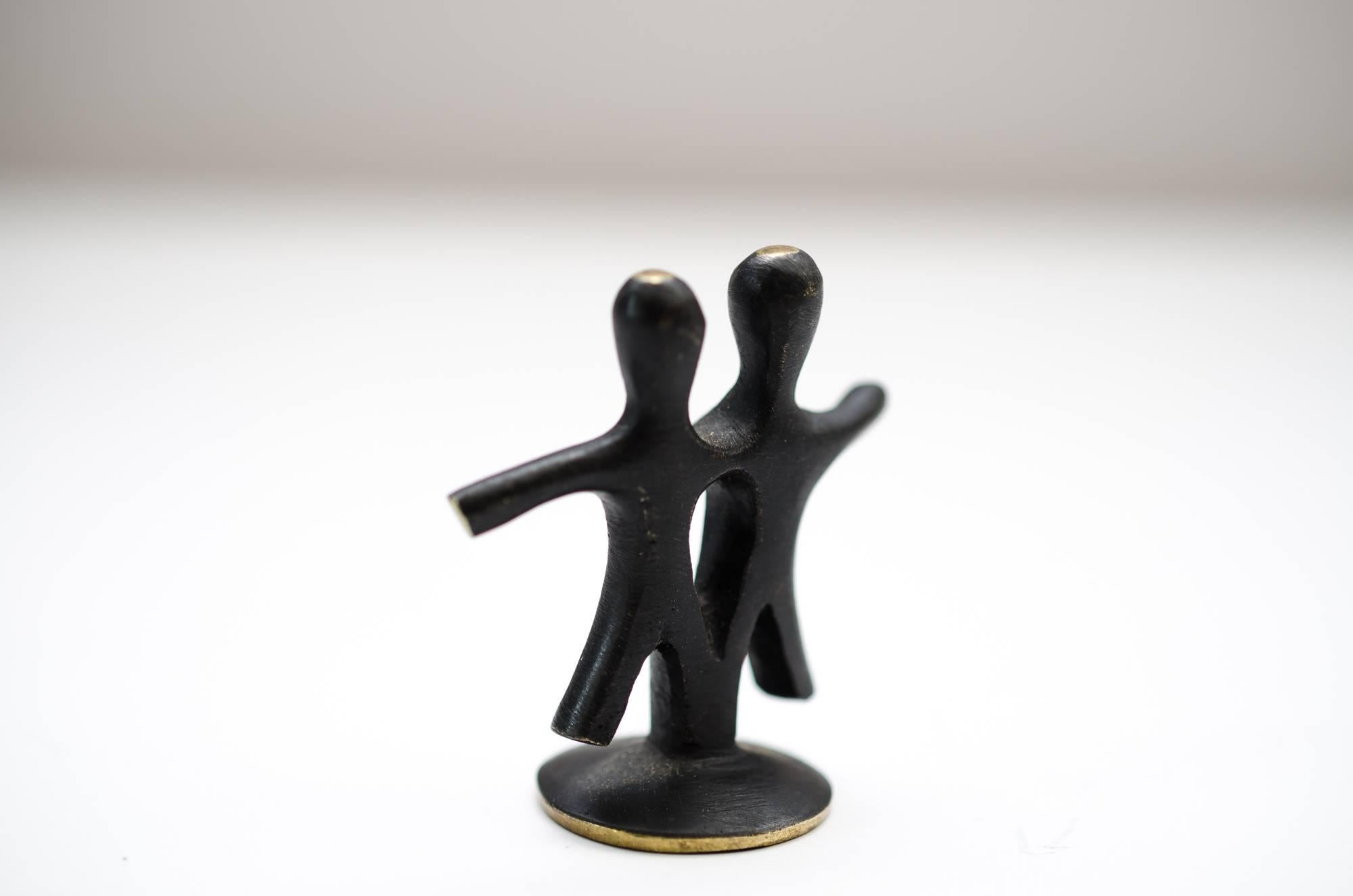 Mid-Century Modern Zodiac Sign Twins Figurine by Walter Bosse, circa 1950s