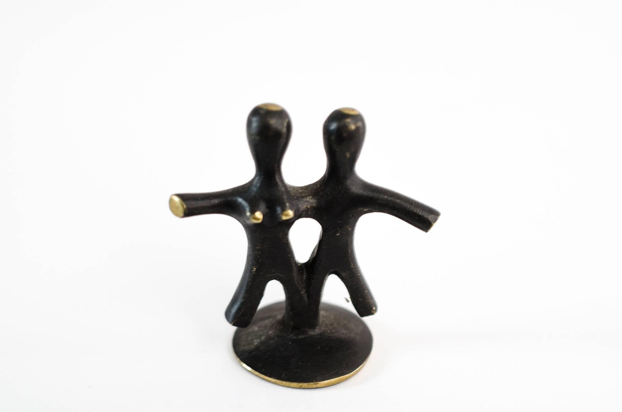 Zodiac Sign Twins Figurine by Walter Bosse, circa 1950s In Excellent Condition In Wien, AT