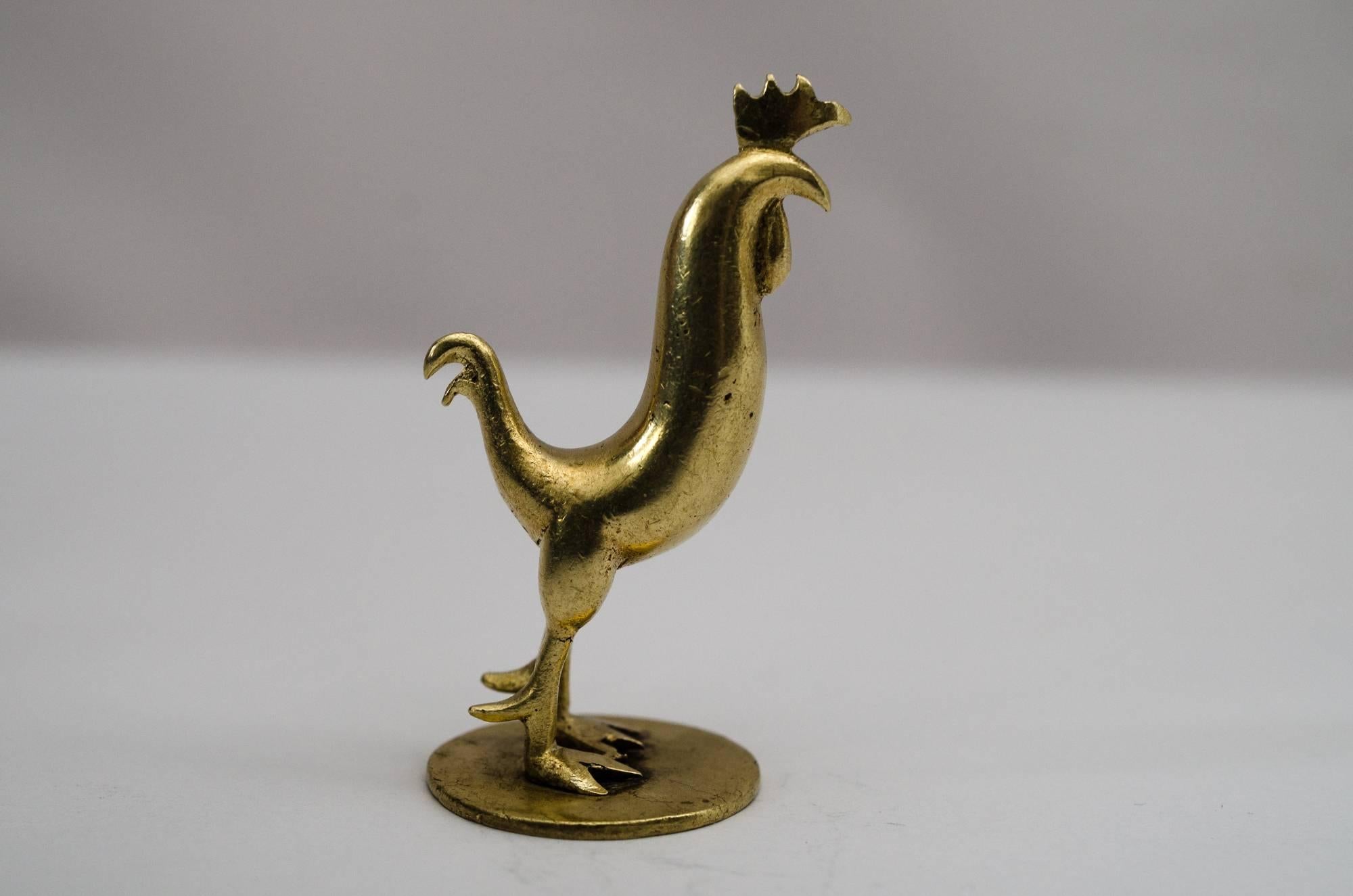 Mid-20th Century Rooster Figurine by Hagenauer