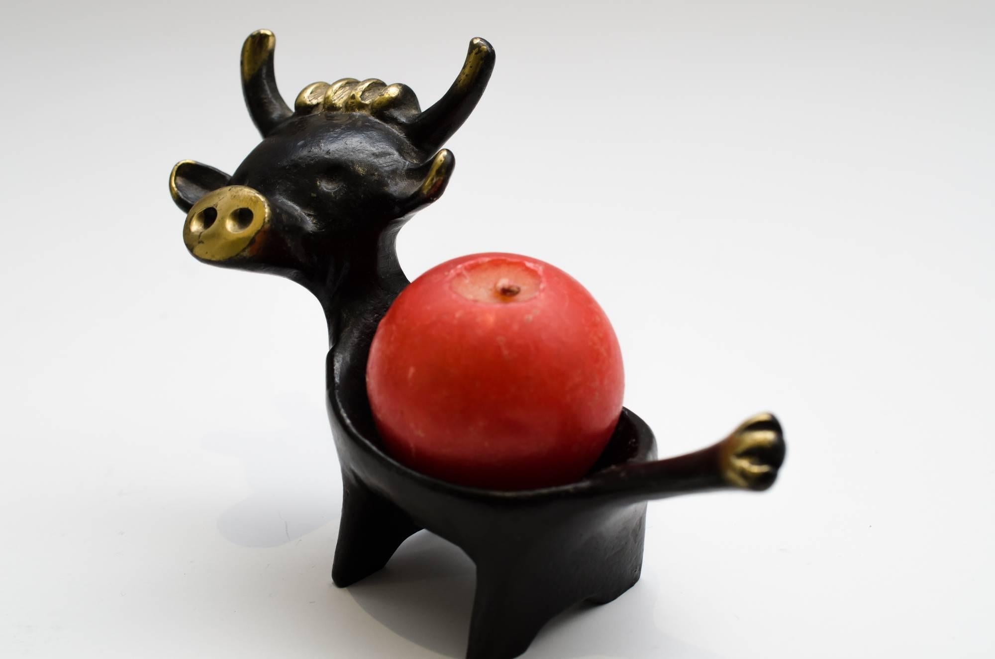 Mid-Century Modern Bougeoir Walter Bosse Cow, vers les années 1950 en vente