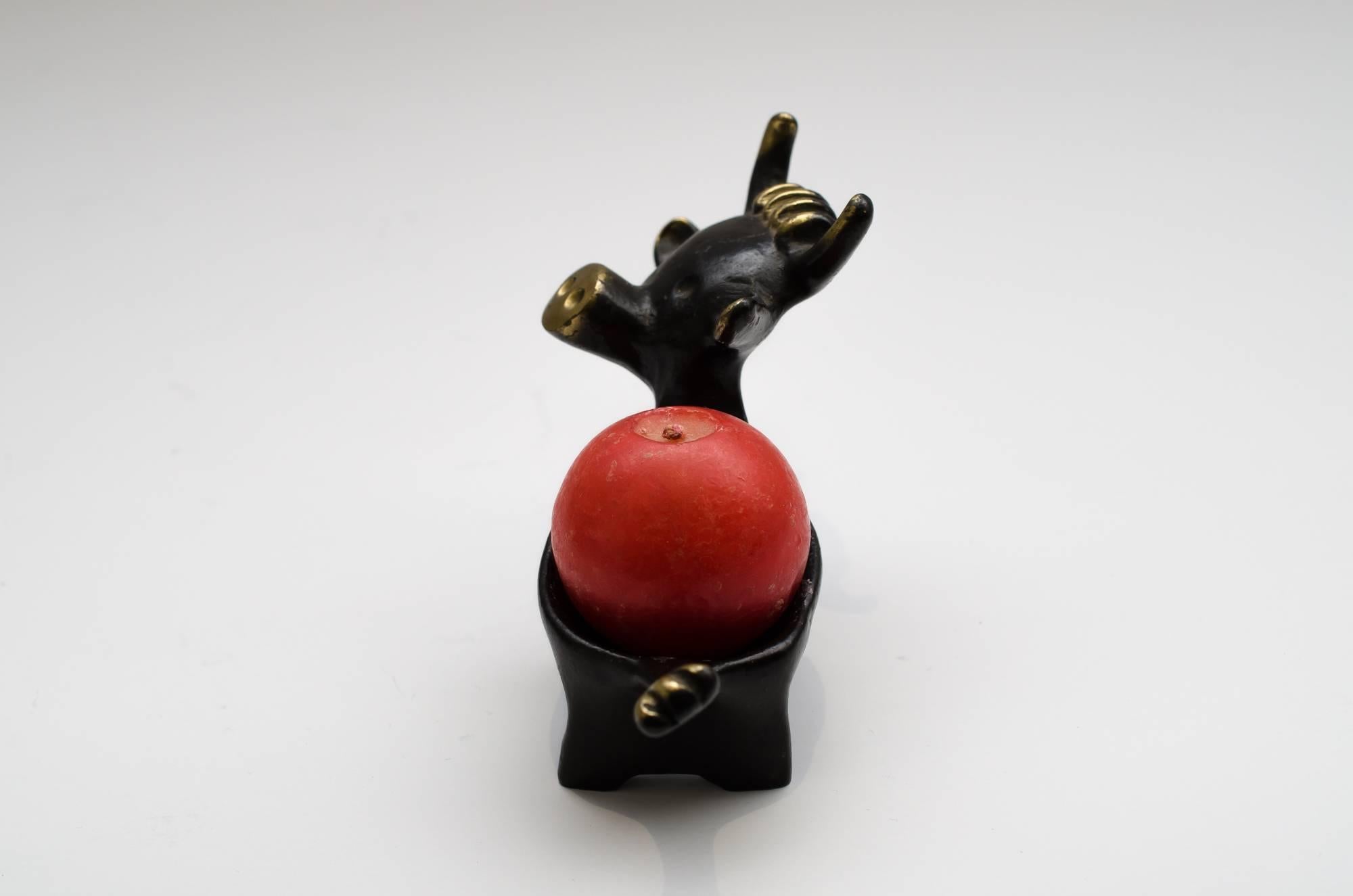 Mid-Century Modern Candleholder Walter Bosse Cow, circa 1950s For Sale