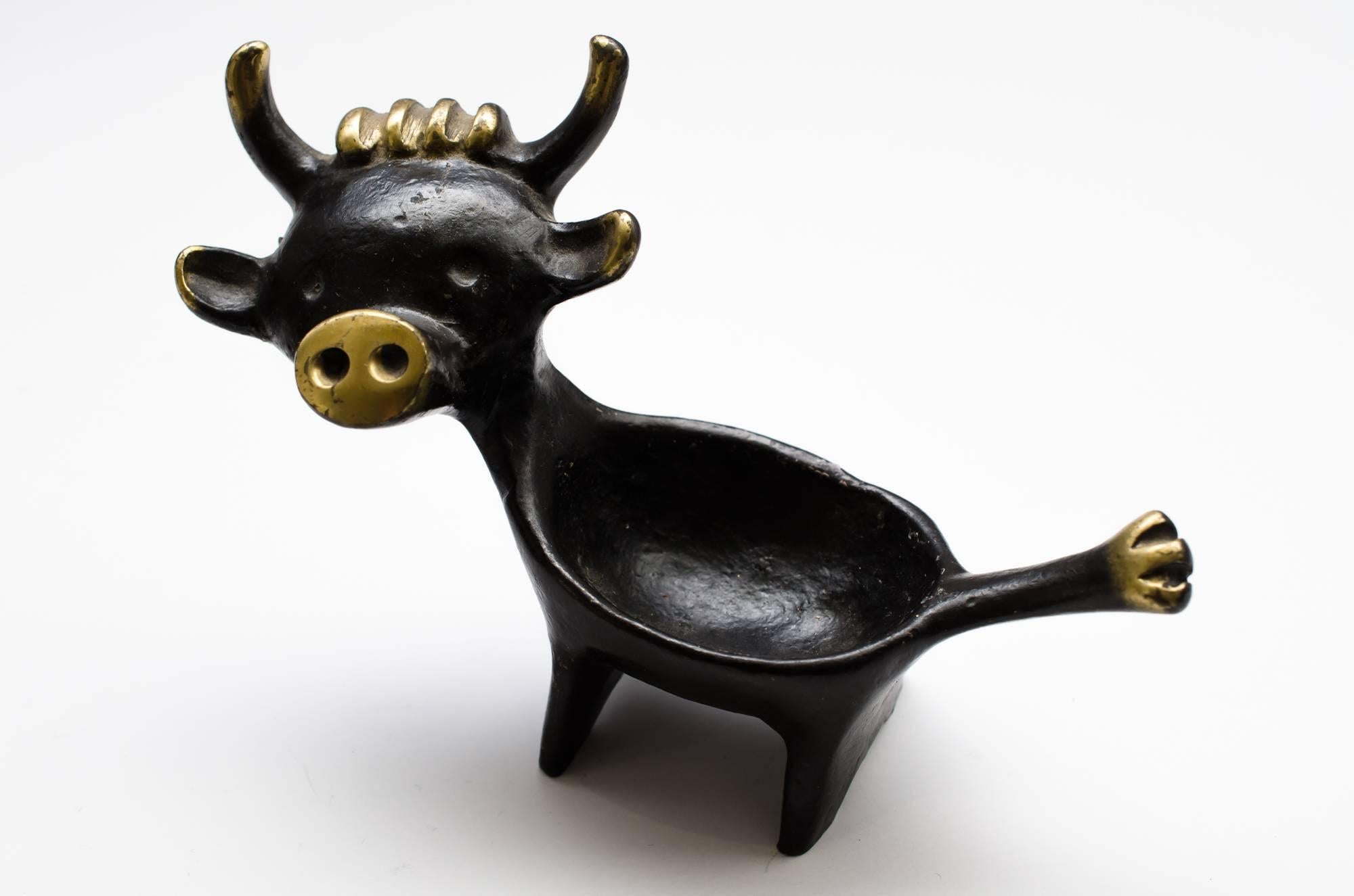 Candleholder Walter Bosse Cow, circa 1950s In Excellent Condition For Sale In Wien, AT