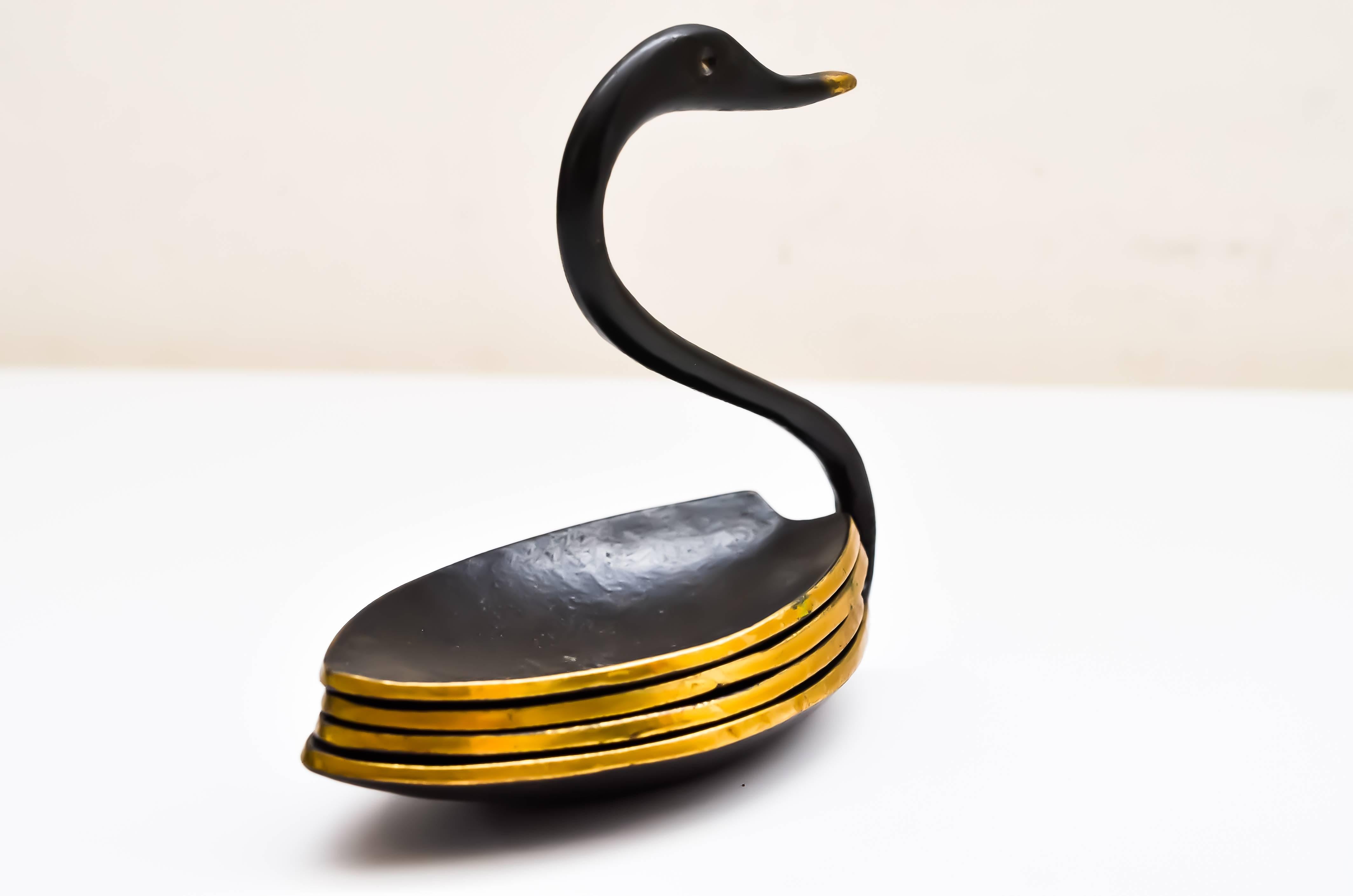 Mid-Century Modern Swan Ashtray by Walter Bosse, circa 1950s