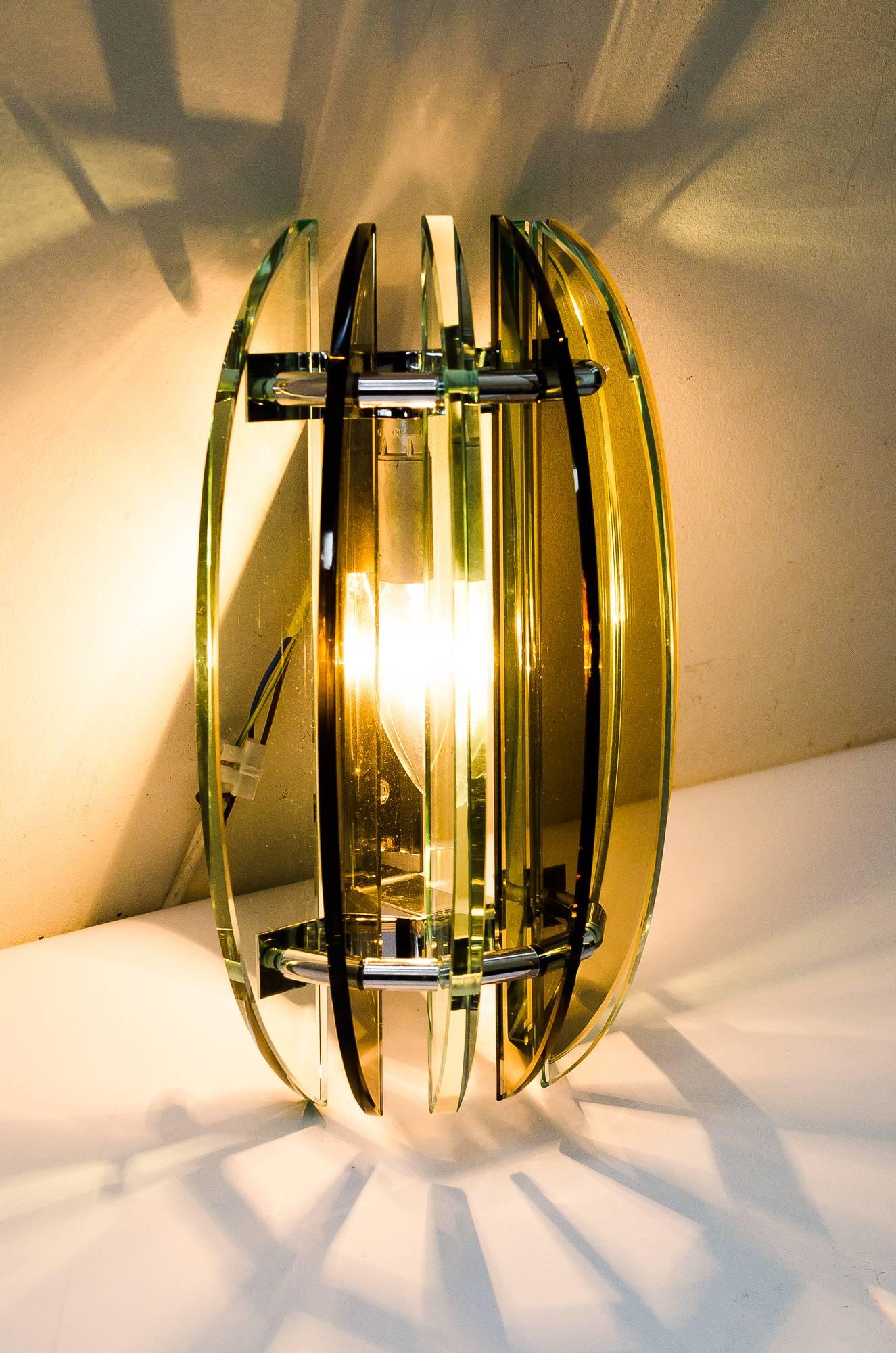 Wall Sconce by Veca, circa 1970s In Excellent Condition In Wien, AT
