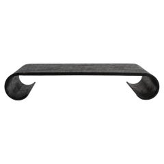 Japanese bentwood tray with curved legs