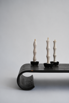Japanese bentwood tray with curved legs