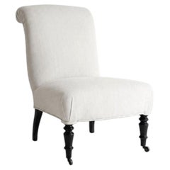 French Napoleon Slipper Chair, C. 1890