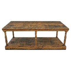 French Draper's Table / Kitchen Island, C. 1880