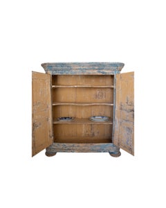 French Armoire with Original Paint, C. 1720