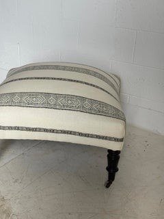 French Duchesse Stool C. 1880 - New Upholstery