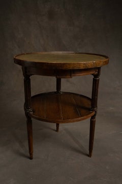 Leather Topped Tavern Table (C. 1920)