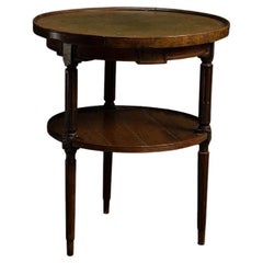 Leather Topped Tavern Table (C. 1920)