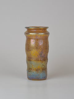 Seltene antike Tiffany-Favrile-Vase aus zypriotischem Kunstglas, um 1900, Arts & Crafts