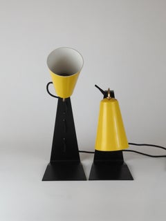 Mid-Century Modernist Cone Table Lamps by J.T. Kalmar, Vienna, 1950s/1960s