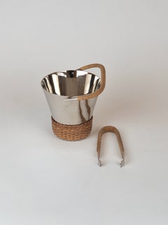 Cubitera y pinzas de estilo «Mid-Century Modern» de Carl Auböck, modelo 3703, 1957