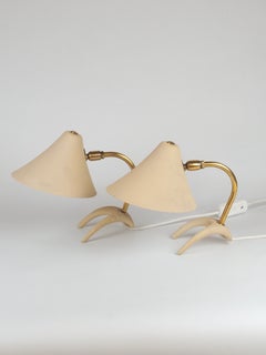 Paire de lampes de table « Krähenfuss » de style Mid-Century Modern, signées Louis Kalff, années 1950