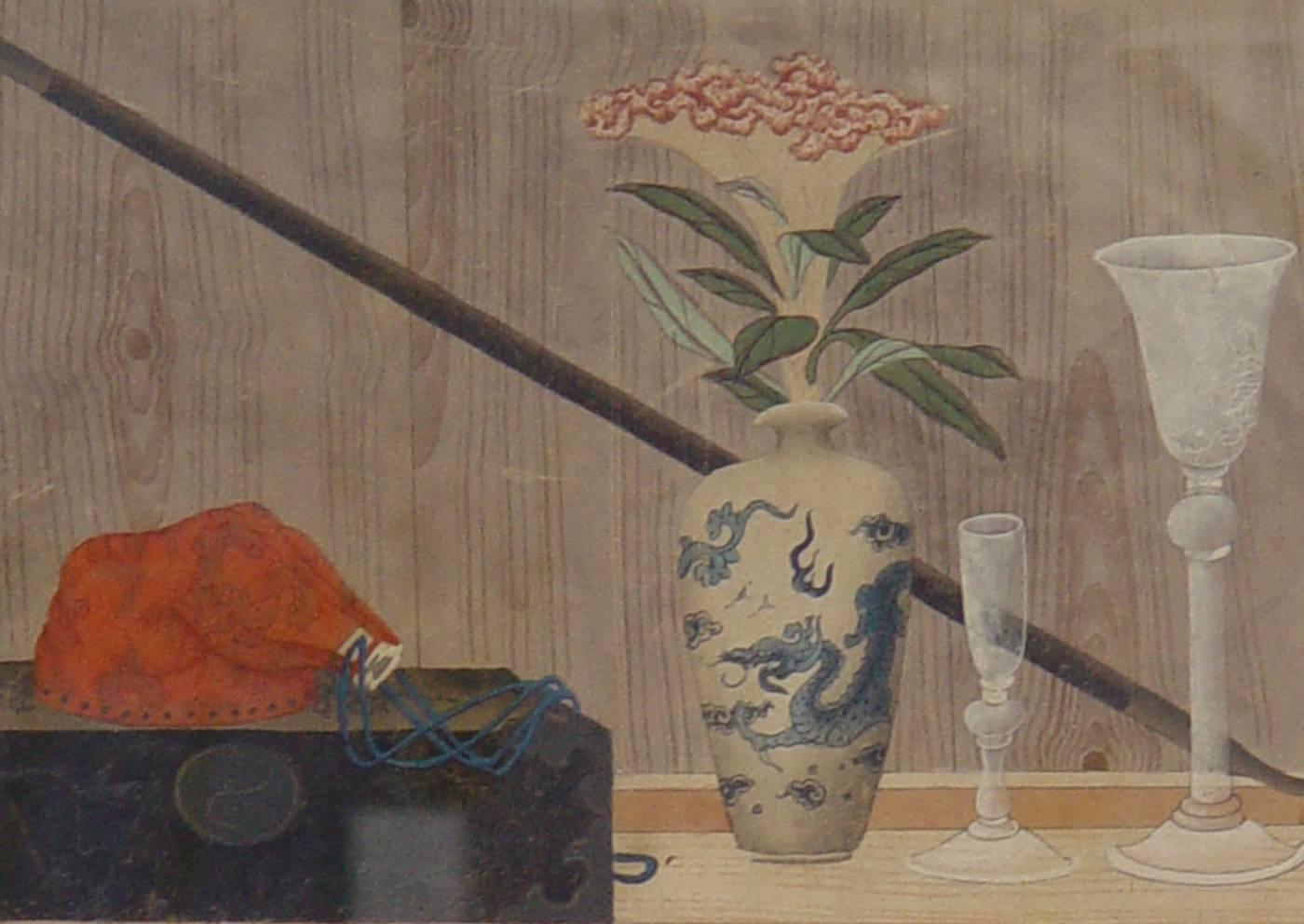 Set of Six 18th Century Korean Color Inks 