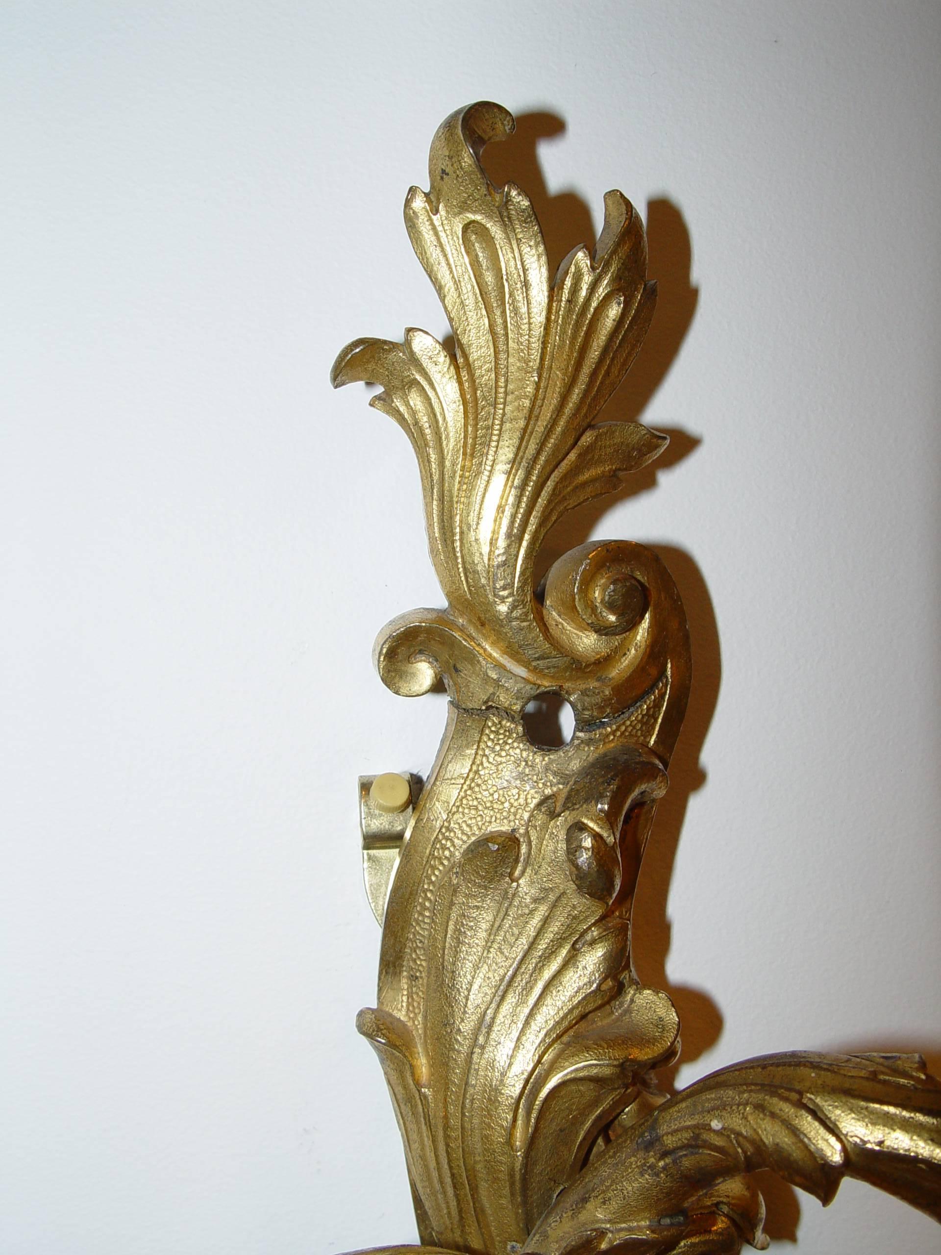 Pair of 18th Century French Wall Sconces Regence Style 3