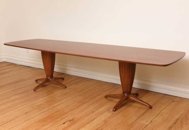 Italian Modern Mahogany Dining Table by Jannace