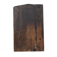 Rustic Primitive Antique Spanish 17th Century Farmhouse Cabinet from Dark Oak