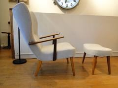 Pragh Lounge Chair and Ottoman by Acton Schubell and Ib Madsen