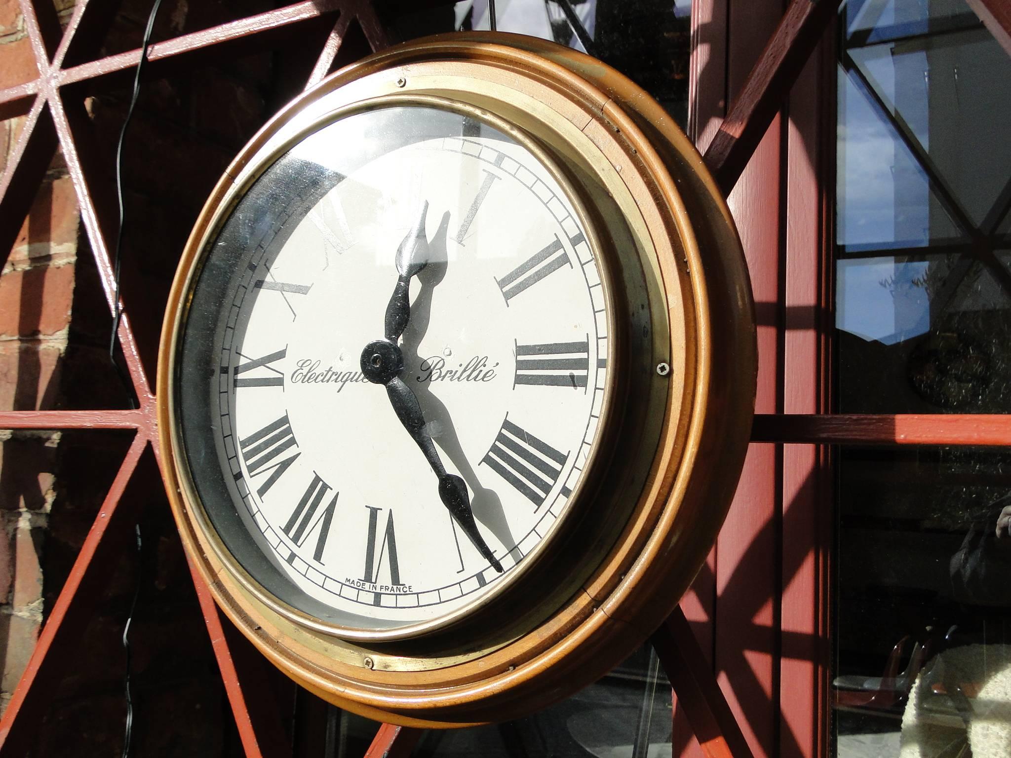 Industrial Vintage Brillie Wall Clock, France, 1930