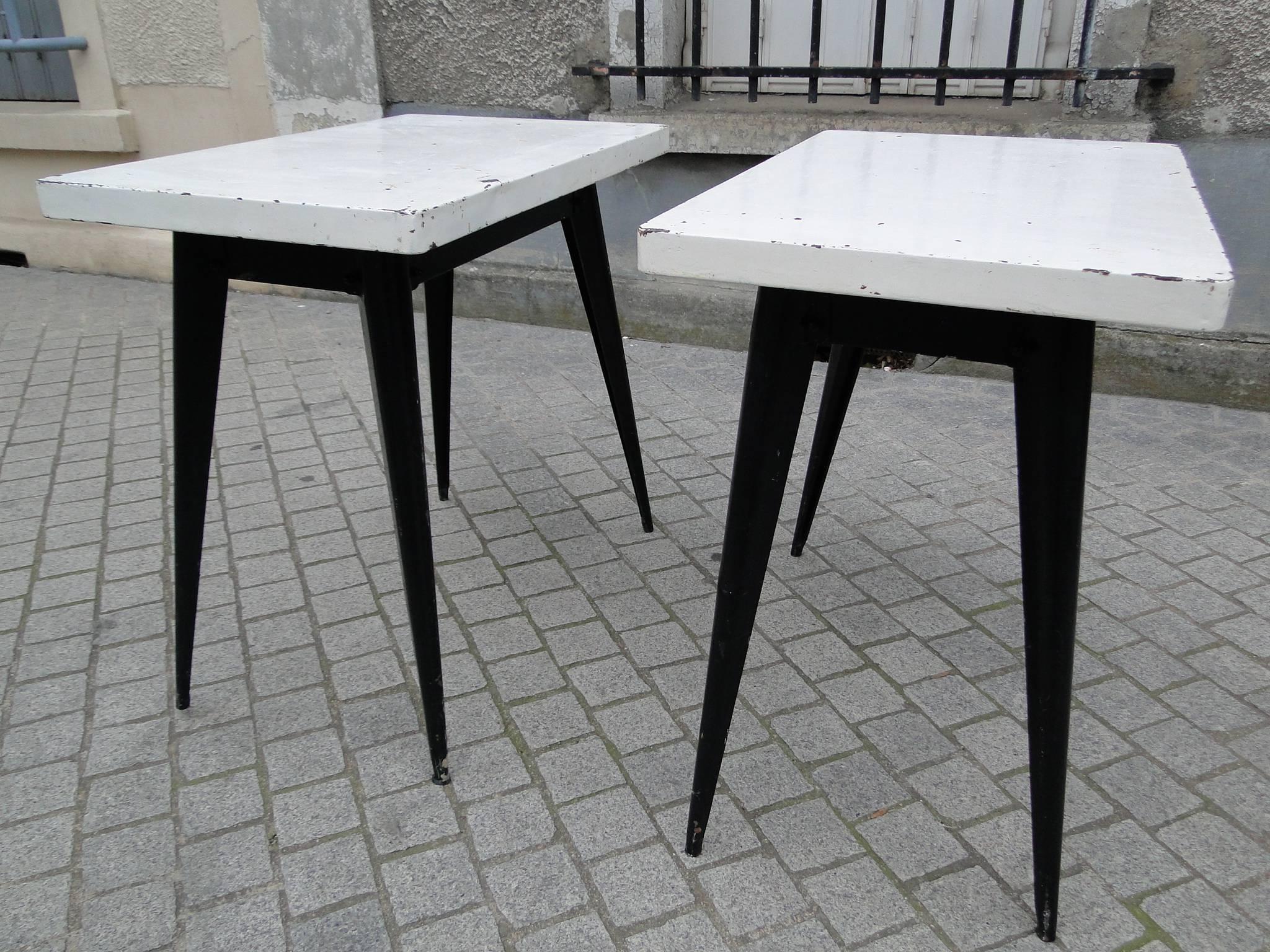 Mid-20th Century French Industrial Tolix Table by Xavier Pauchard, 1940s For Sale