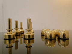 Hans Agne Jakobsson Brass Candleholder, circa 1960