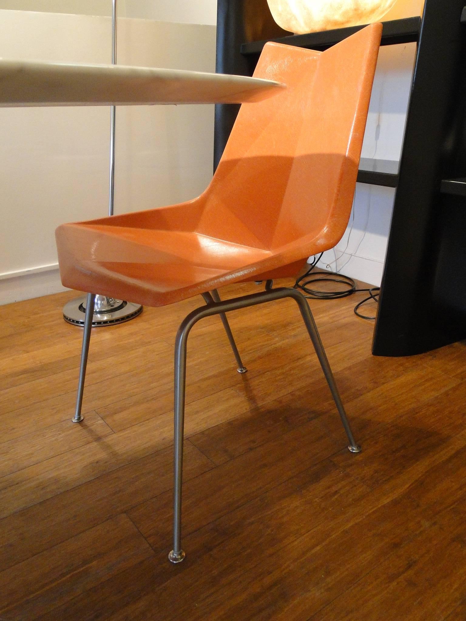 Mid-Century Modern 1950s Paul McCobb Fiberglass Origami Chairs