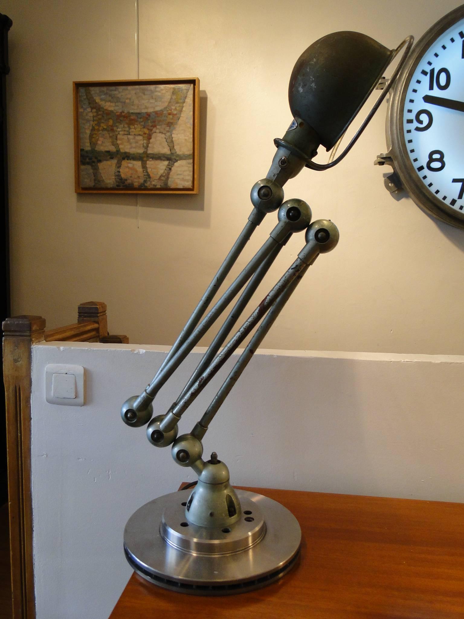 Painted Vintage Five-Arm Standard Lamp by Jean Louis Domecq for Jielde Lyon