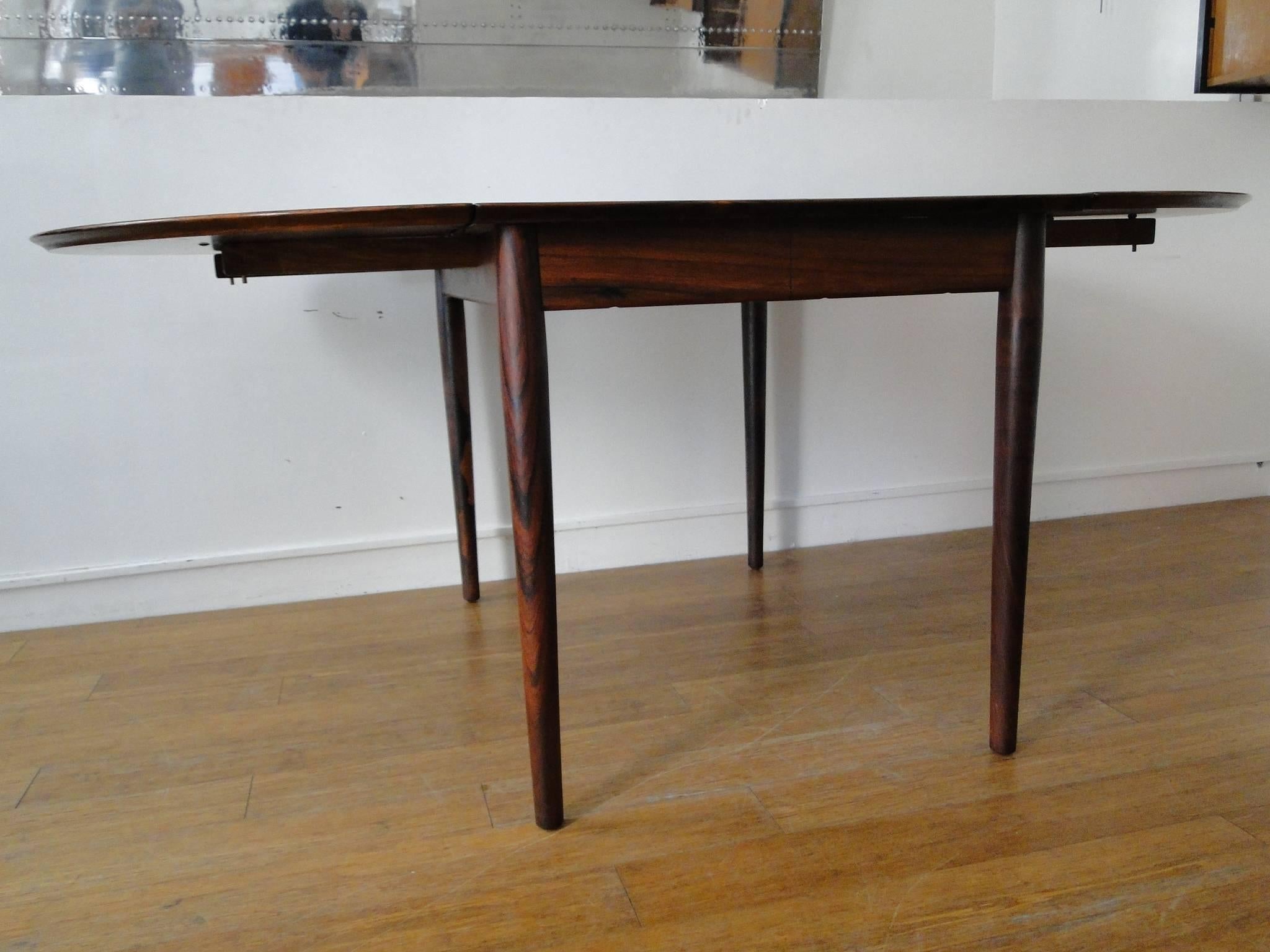 Expandable Danish Rosewood Dining Table by Arne Vodder, Model 227 2
