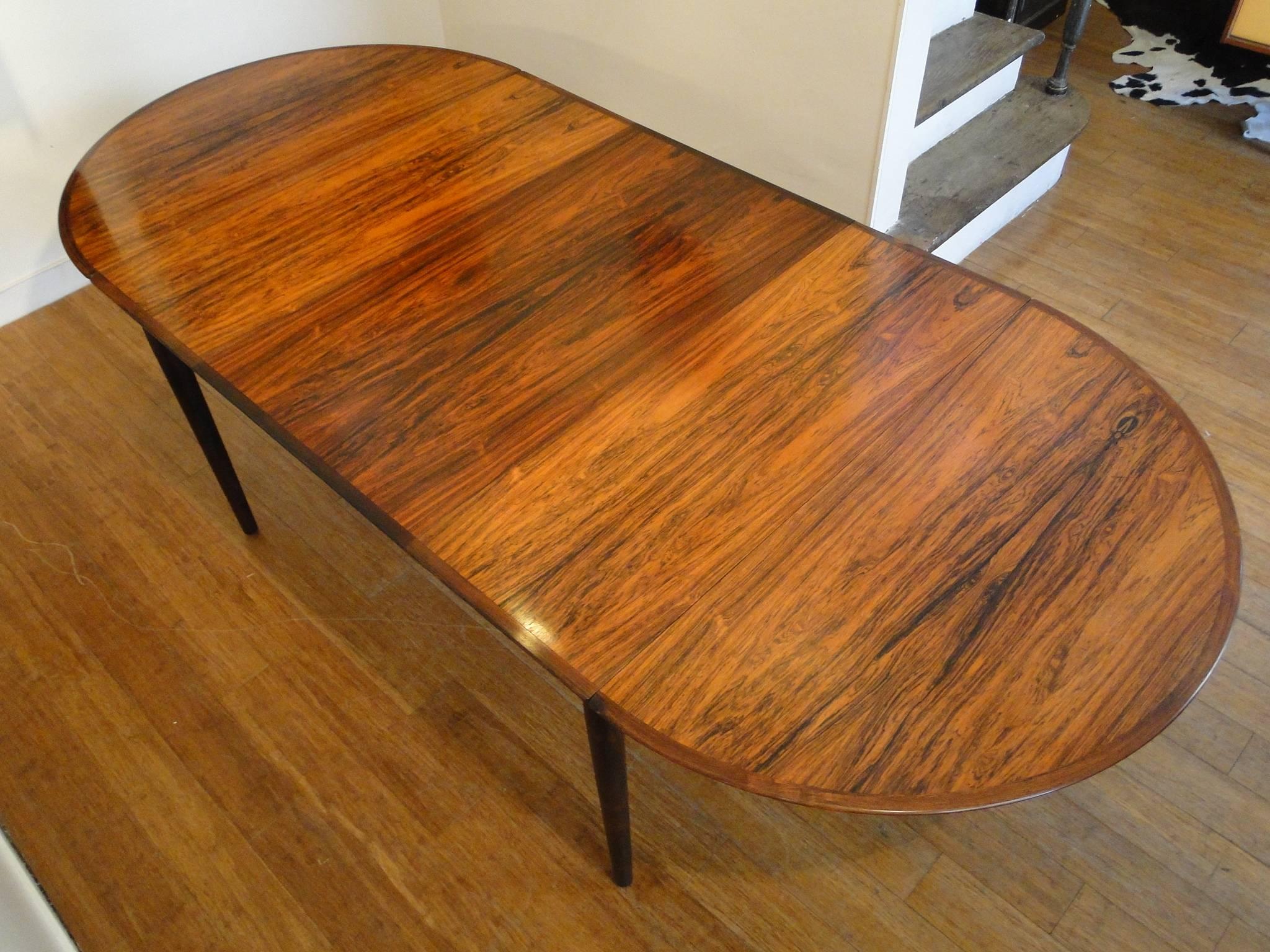 Expandable Danish Rosewood Dining Table by Arne Vodder, Model 227 3