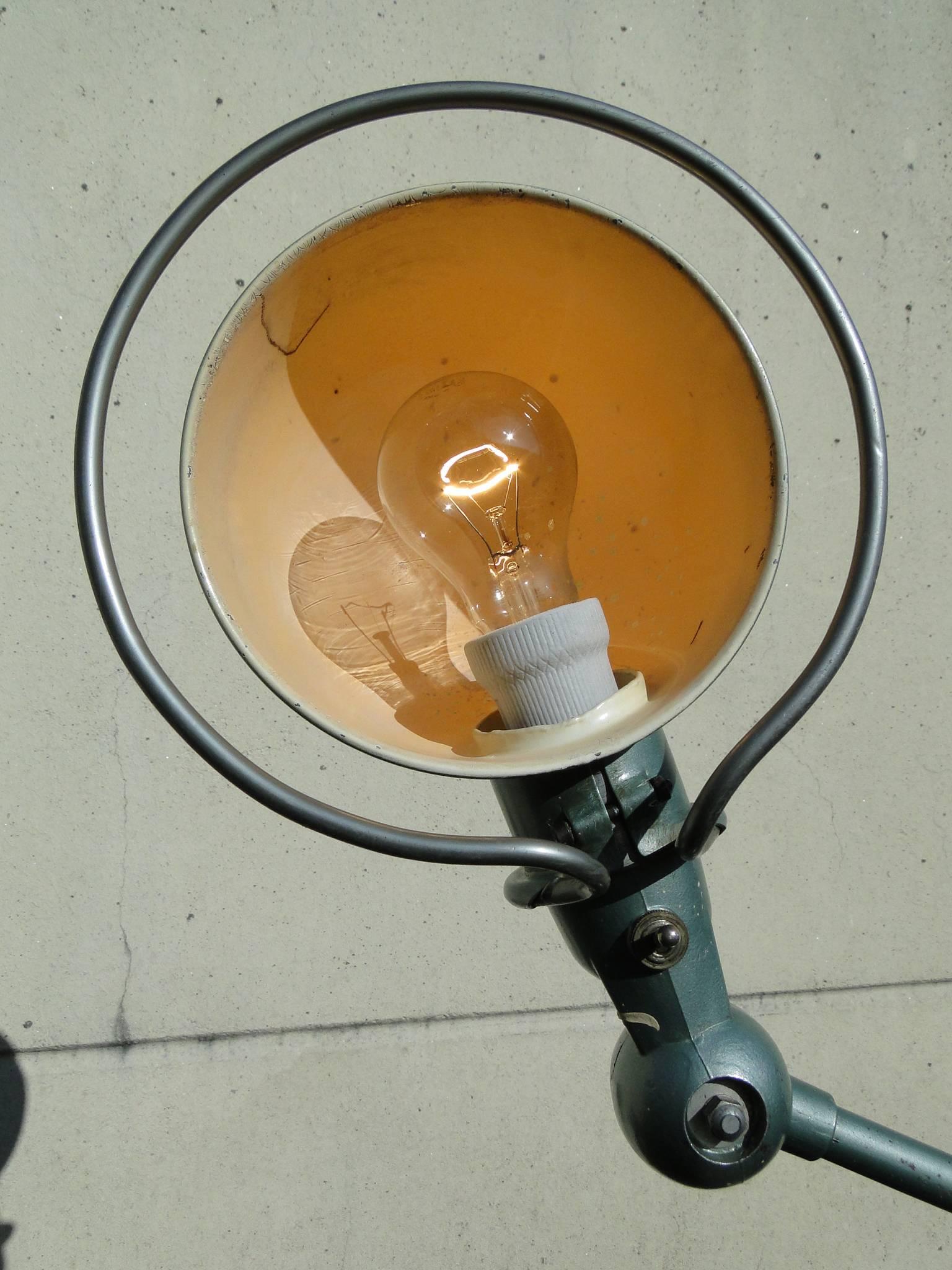 Mid-20th Century Two-Arm French Industrial Jielde Lamp Lyon