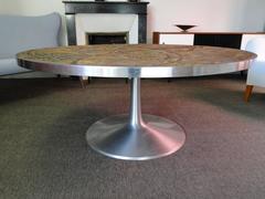 Poul Cadovius, Lilly Just Lichtenberg Coffee Table with Aluminum Rim and Foot