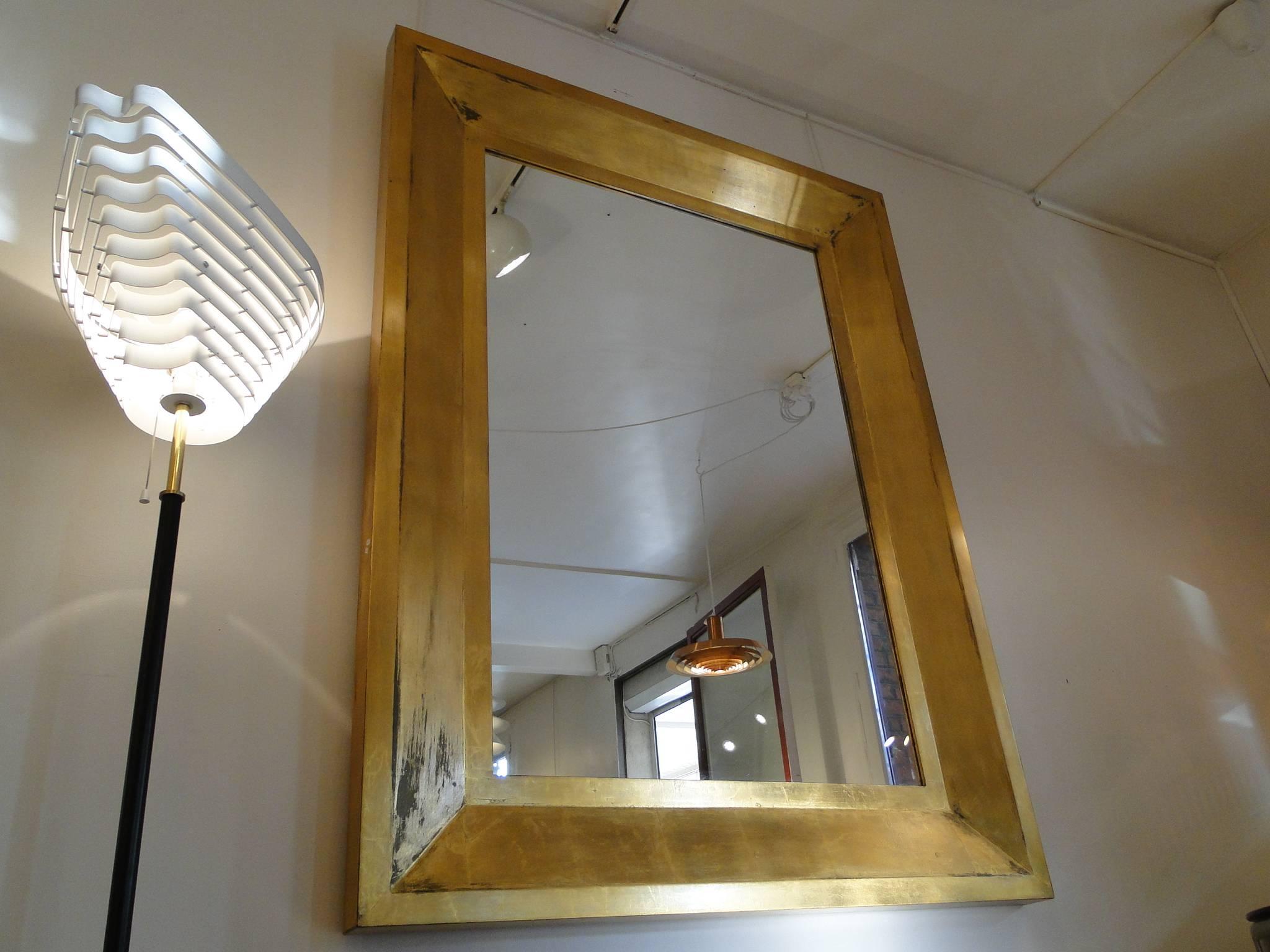 Modern French 20th Century Gold Gilt Mirror