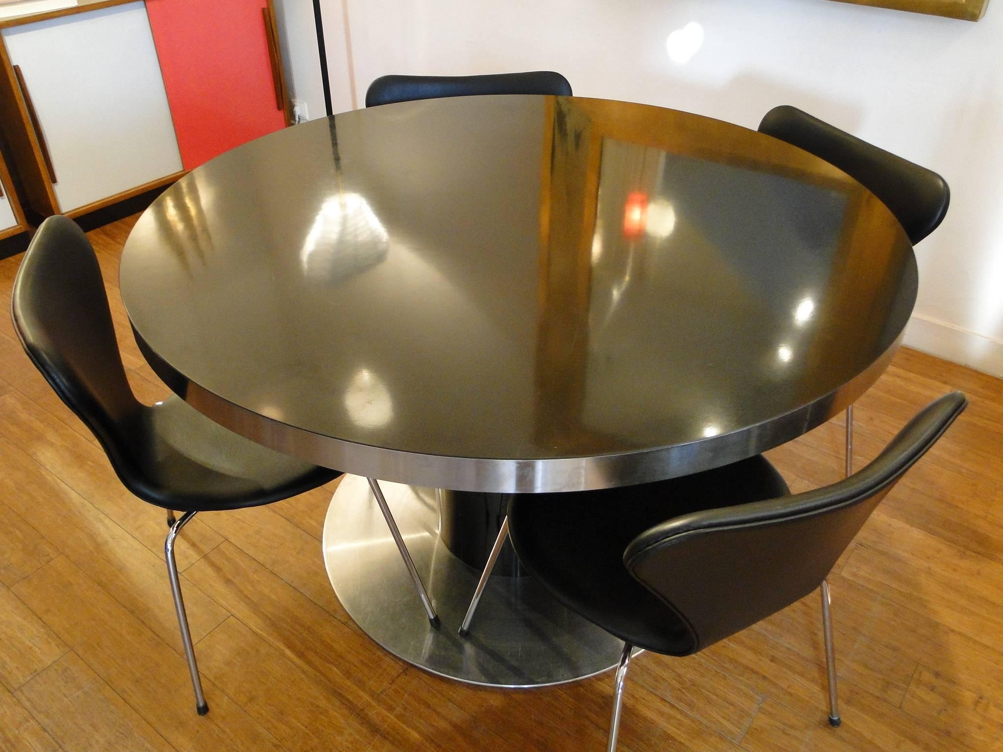 Brushed Willy Rizzo Dining Table 