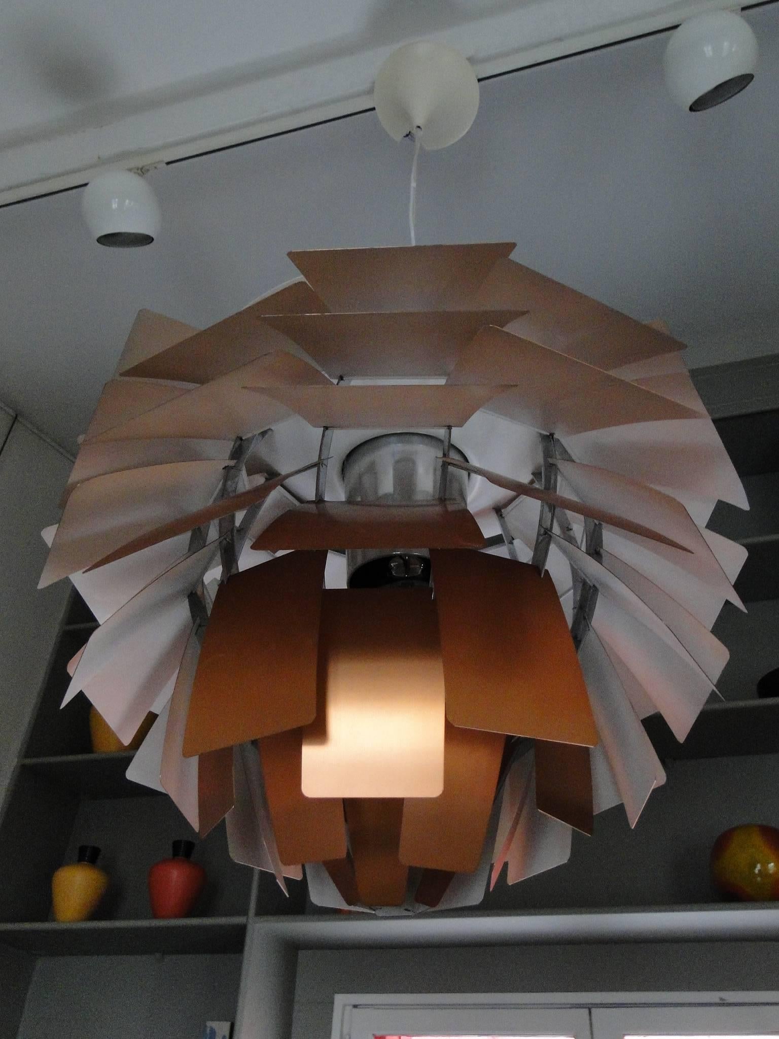 Copper Early Extra Large, Ph Artichoke Lamp by Poul Henningsen Louis Poulsen